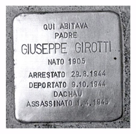 Pietra inciampo Girotti
